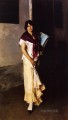 Italian Girl with Fan portrait John Singer Sargent